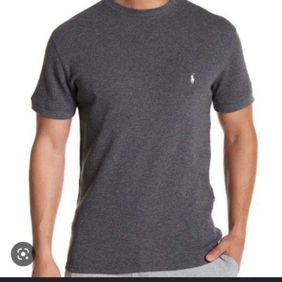 Polo Ralph Lauren Waffle Knit Tee Shirt in Gray Size XL - Picture 7 of 7